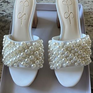 Jessica Simpson Italia Nappa Pearl Platform Sandals